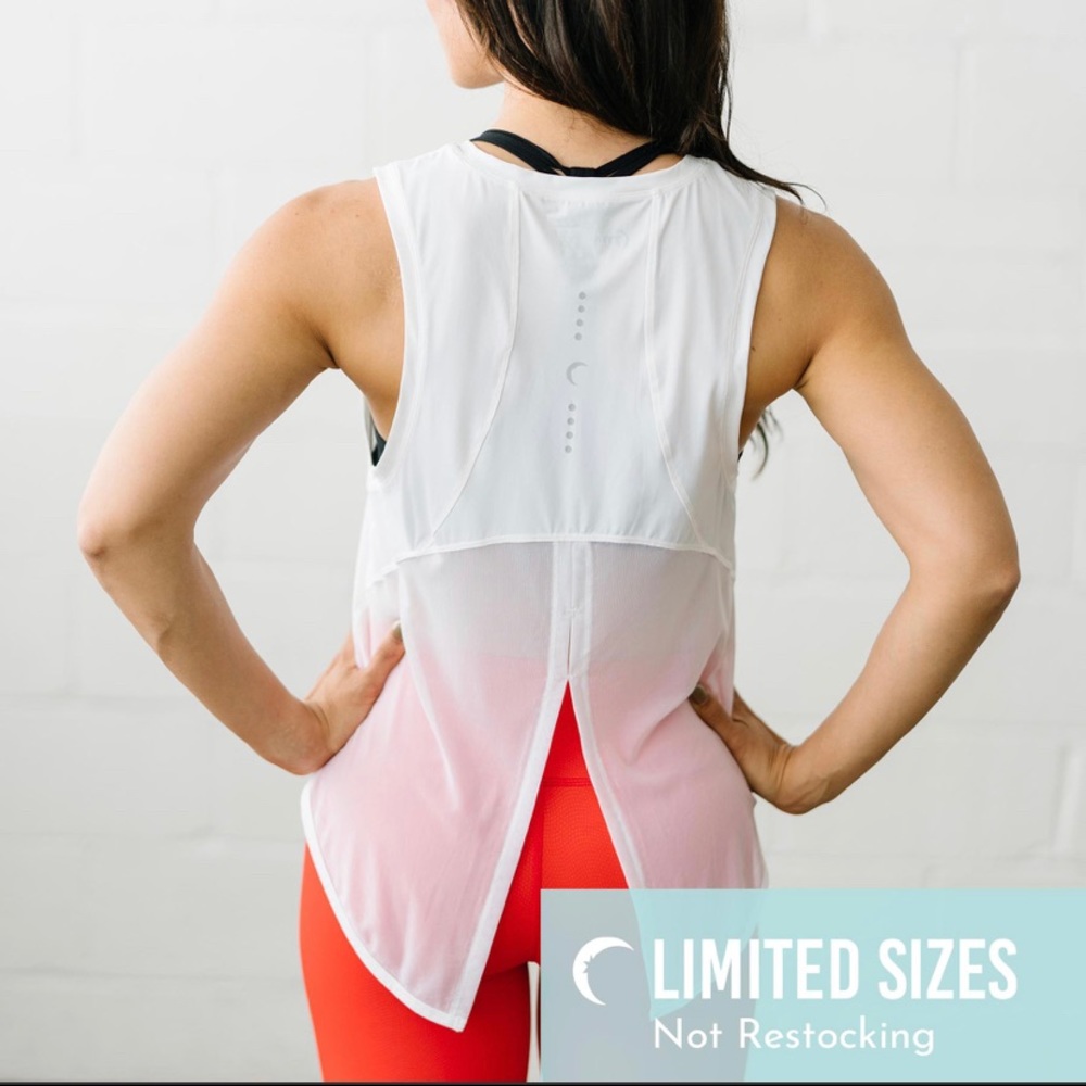 NWOT Zyia Panel Split Back Mesh Tank